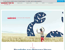 Tablet Screenshot of catimini.com.mx